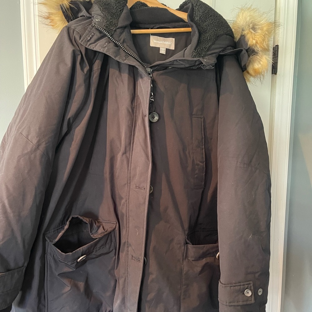 Plus size warm winter jacket.  Size 4XL